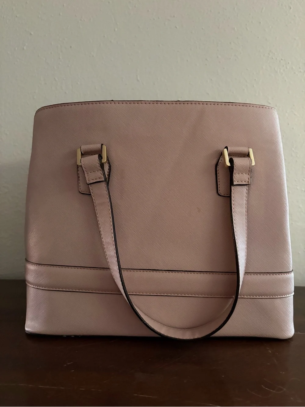 kate spade blush pink tote with floral scarf detail